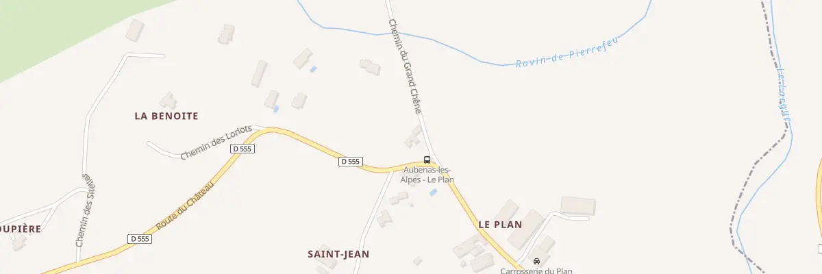 Plan du 1777 Rte du Château à Aubenas-les-Alpes