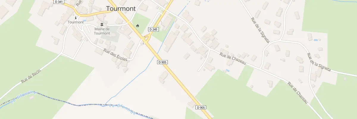 Plan du 1 Rte Nationale à Tourmont