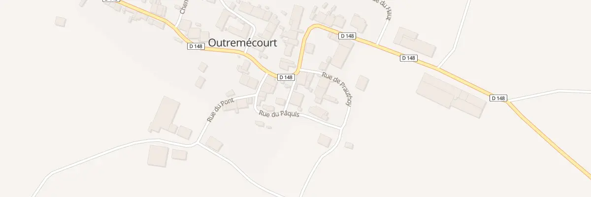 Plan du 42 Rue du Paquis à Outremécourt