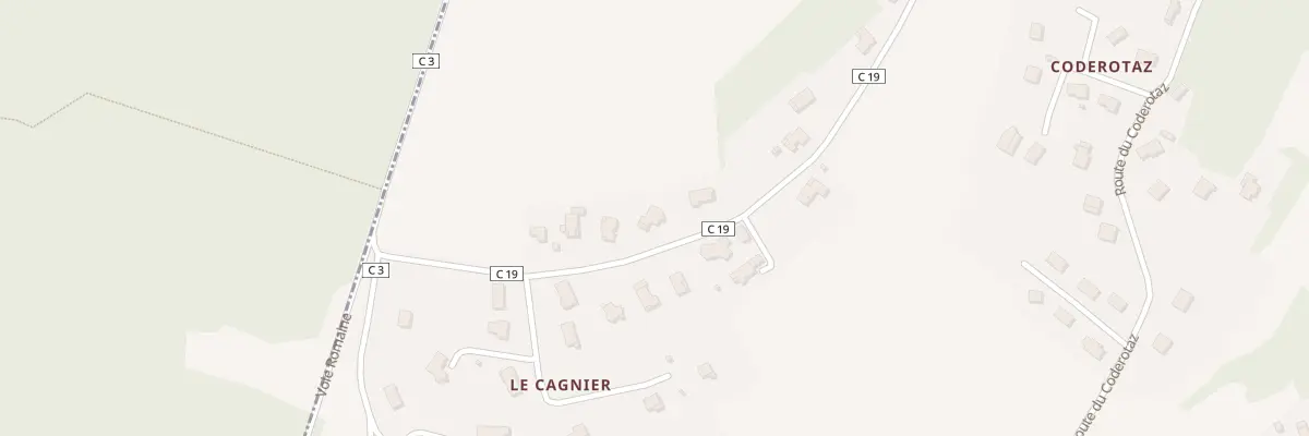 Plan du 578 Che du Cotaz à Brens