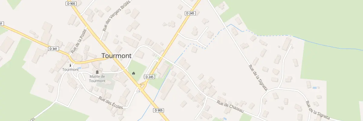 Plan du 4 Rue du Chazeau à Tourmont