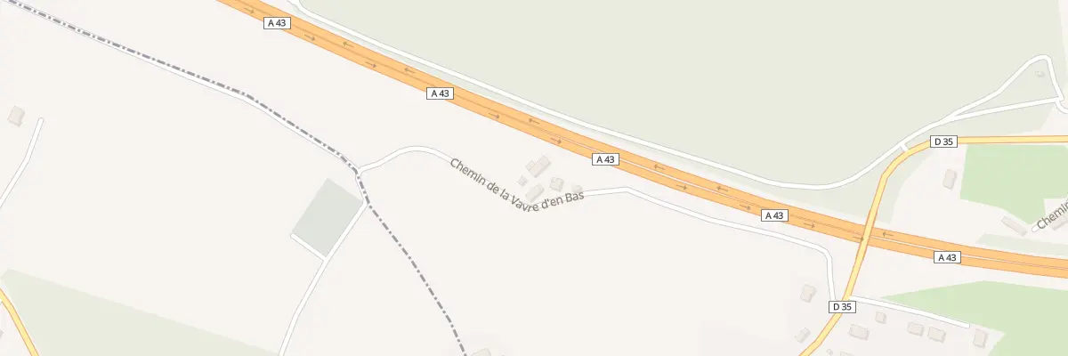 Plan du 330 Che de la Vavre d’En Bas à Avressieux