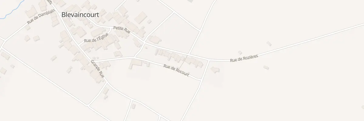 Plan du 12 Rue de Rozières à Blevaincourt