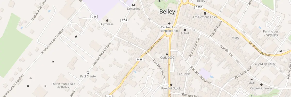 Plan du 3B Rue Ozereau à Belley