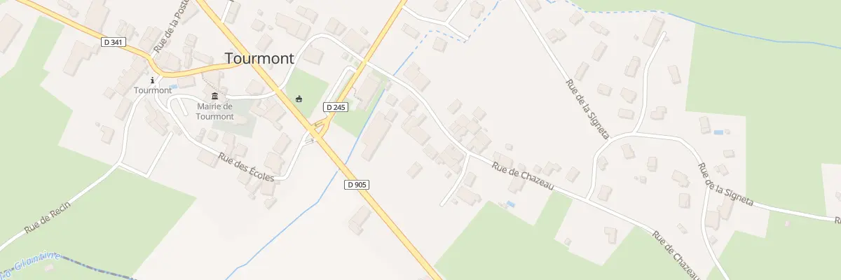 Plan du 5 Rue du Chazeau à Tourmont
