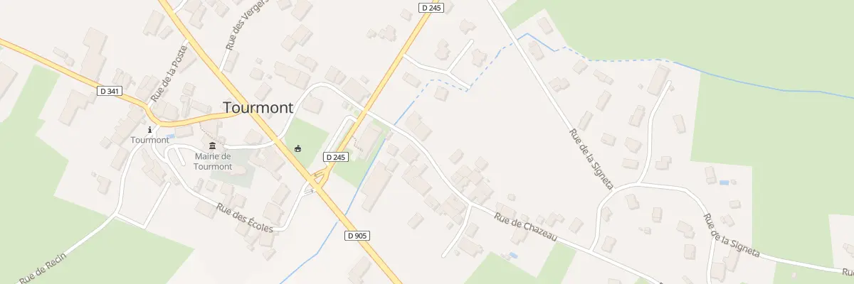 Plan du 6 Rue du Chazeau à Tourmont