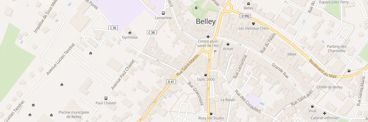 Plan du 6 Rue Saint Martin à Belley