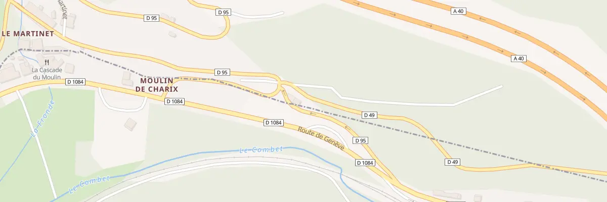 Plan du 1 Rte de Charix à Charix