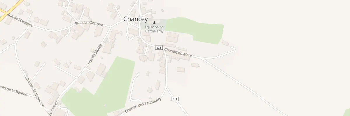 Plan du 1 Che du Mont à Chancey