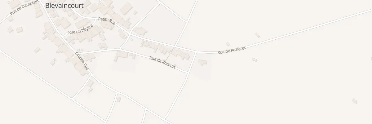 Plan du 20 Rue de Rozières à Blevaincourt