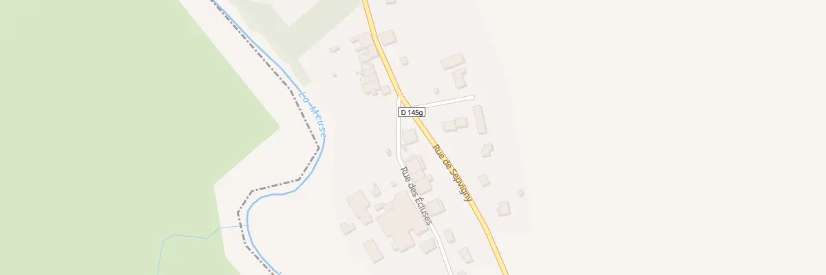Plan du 1 Rue des Ecluses à Chalaines