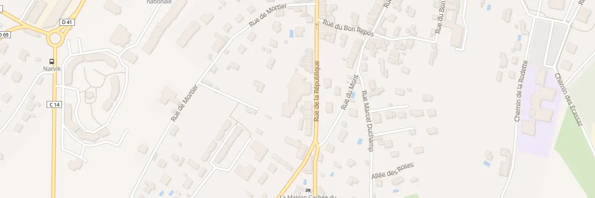 Plan du 150 Rue de la République à Belley