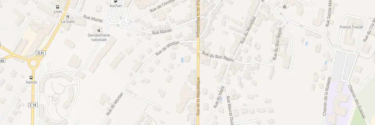 Plan du 138 Rue de la République à Belley