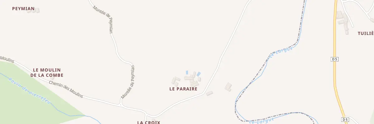 Plan du 7017 Le Paraire à Aubenas-les-Alpes
