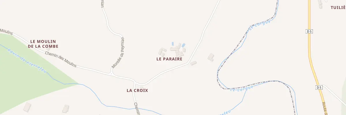 Plan du 7015 Le Paraire à Aubenas-les-Alpes