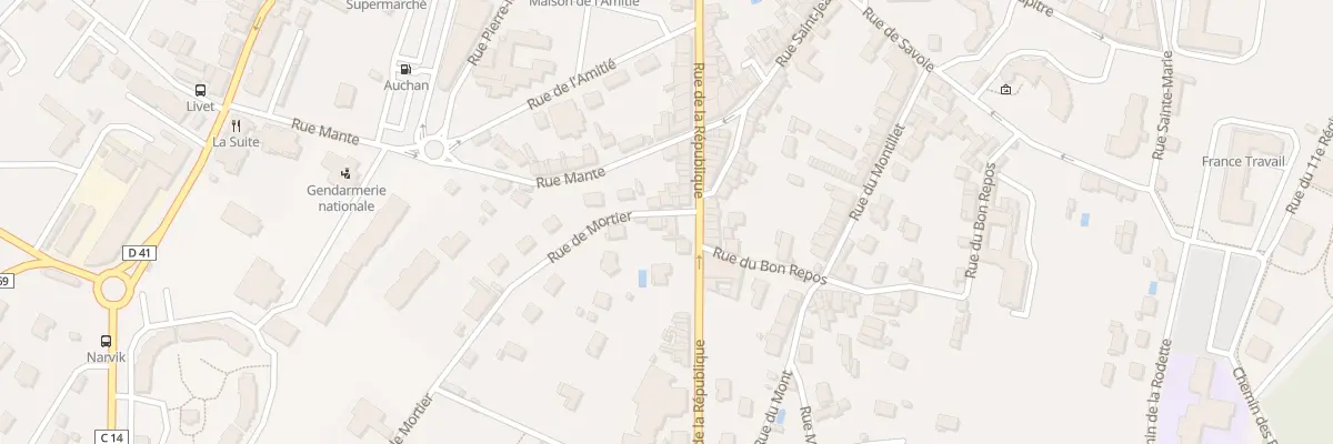 Plan du 87 Rue de Mortier à Belley