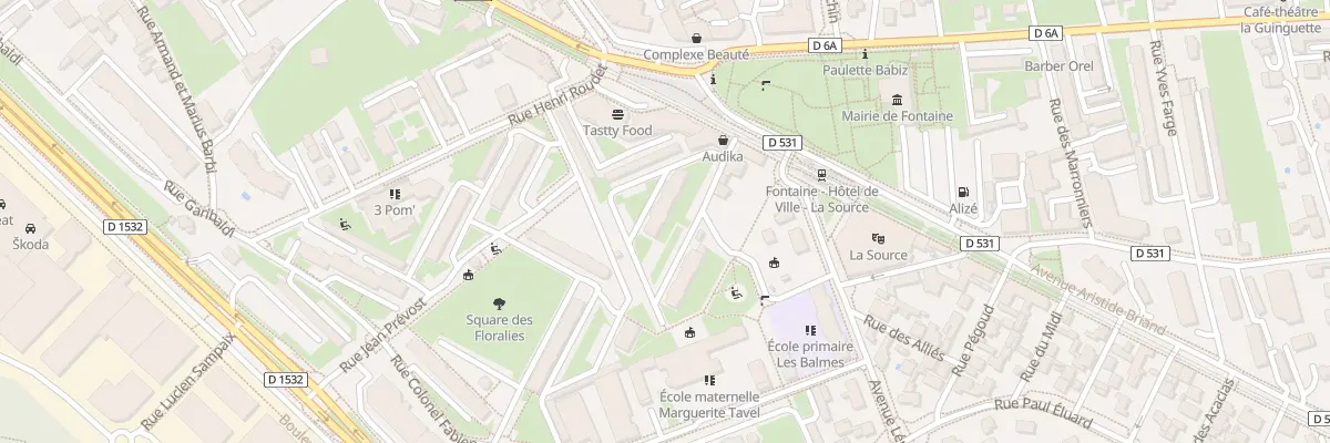 Plan du 101 Av Aristide Briand à Fontaine