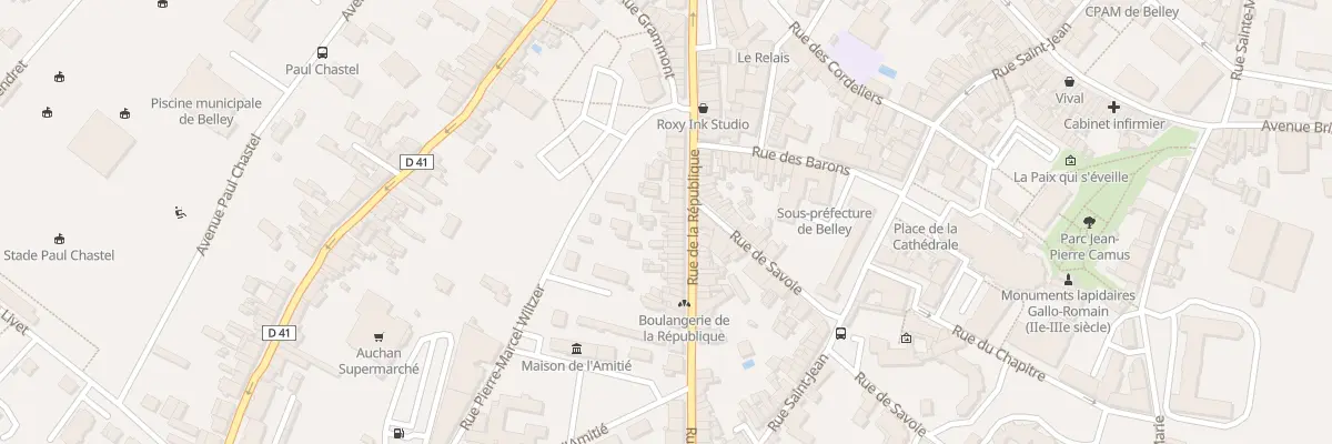 Plan du 66 Rue de la République à Belley