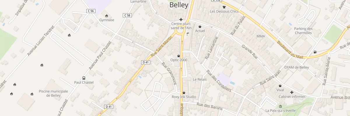 Plan du 18 Rue de la République à Belley