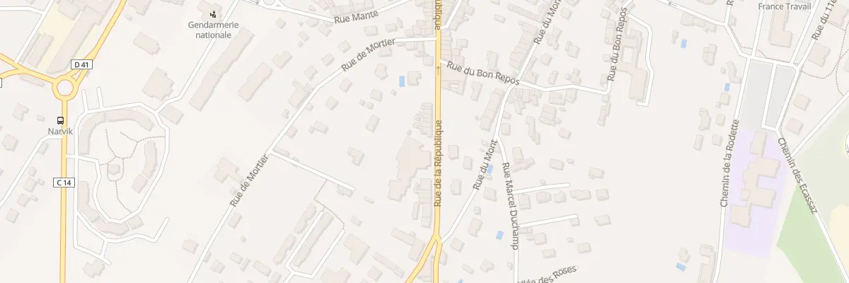 Plan du 148 Rue de la République à Belley