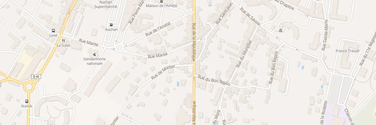 Plan du 80 Rue de Mortier à Belley