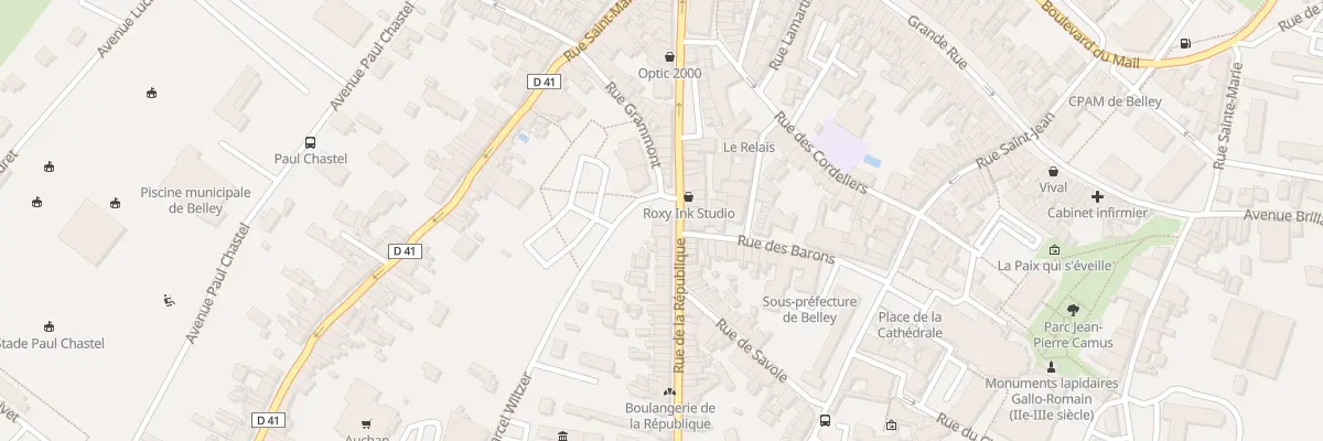 Plan du 48 Rue de la République à Belley
