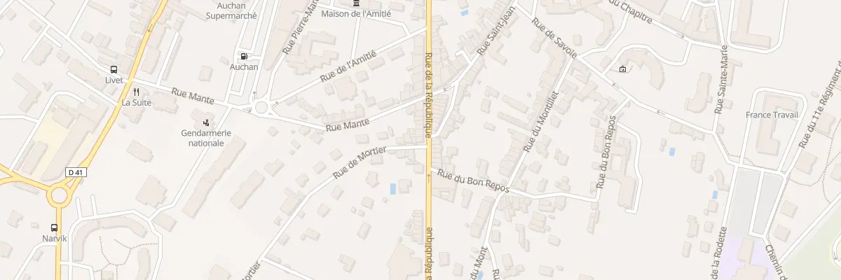 Plan du 74 Rue de Mortier à Belley