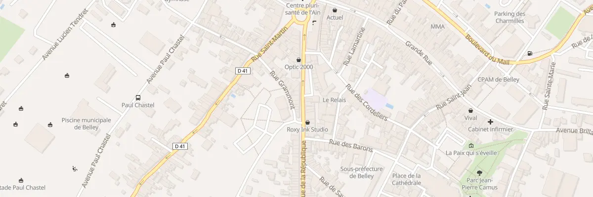 Plan du 32 Rue de la République à Belley