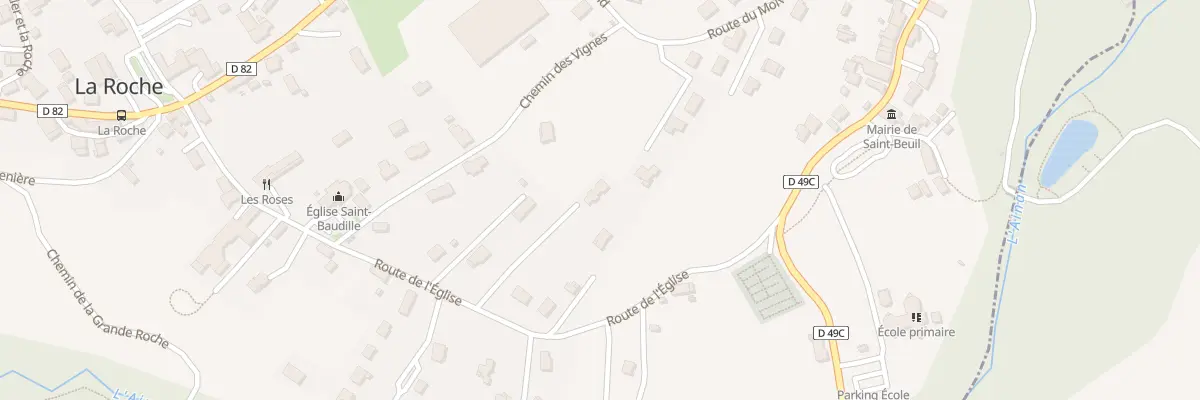 Plan du 313 Rte de l’Eglise à Saint-Bueil