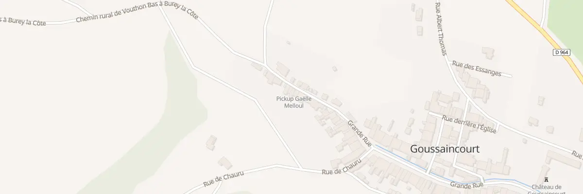 Plan du 75 Grande Rue à Goussaincourt