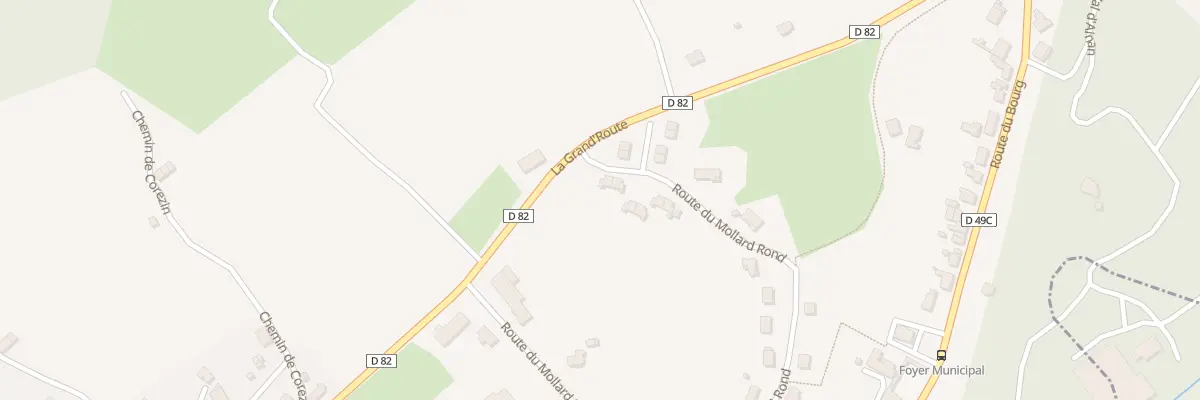 Plan du 647 Rte du Mollard Rond à Saint-Bueil