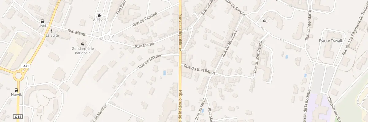 Plan du 135 Rue de la République à Belley