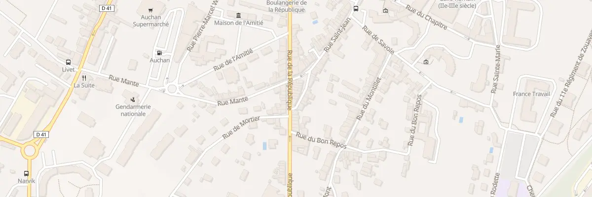 Plan du 121 Rue de la République à Belley