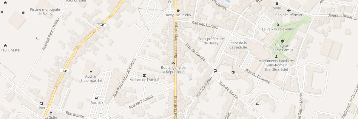 Plan du 69 Rue de la République à Belley