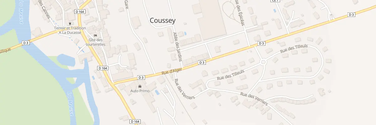 Plan du 7 Rue d’Alger à Coussey