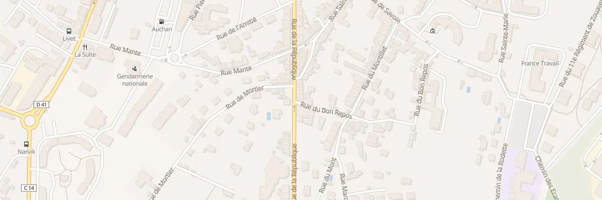Plan du 137 Rue de la République à Belley