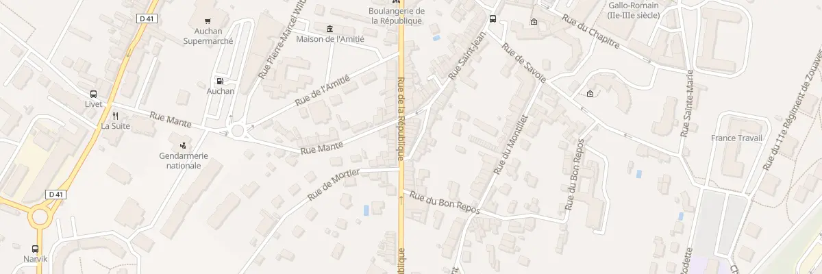 Plan du 117 Rue de la République à Belley