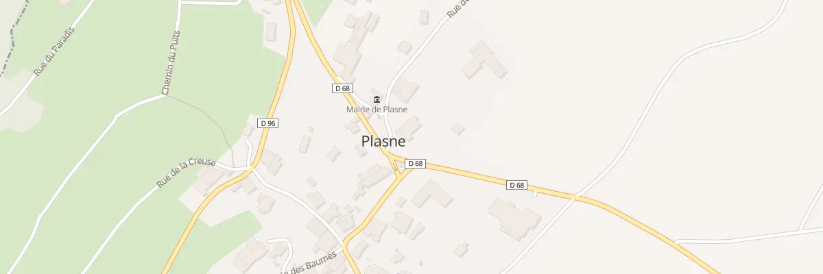 Plan du 5020 Rue du Château d’Eau à Plasne