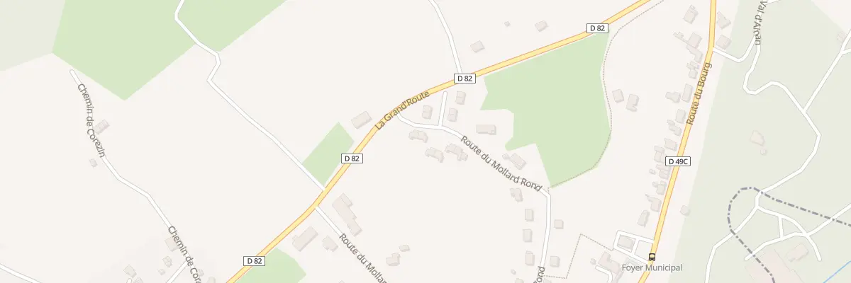 Plan du 629 Rte du Mollard Rond à Saint-Bueil