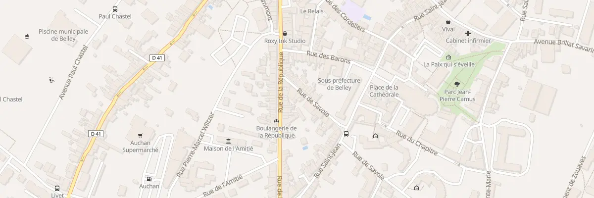 Plan du 6 Rue de Savoie à Belley