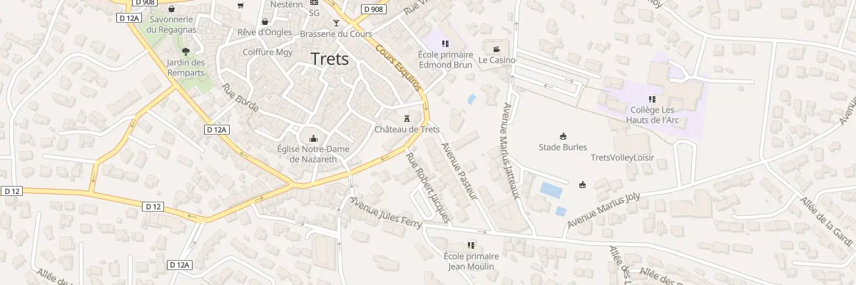 Plan du 2 Av Pasteur à Trets