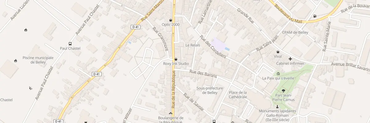 Plan du 37B Rue de la République à Belley