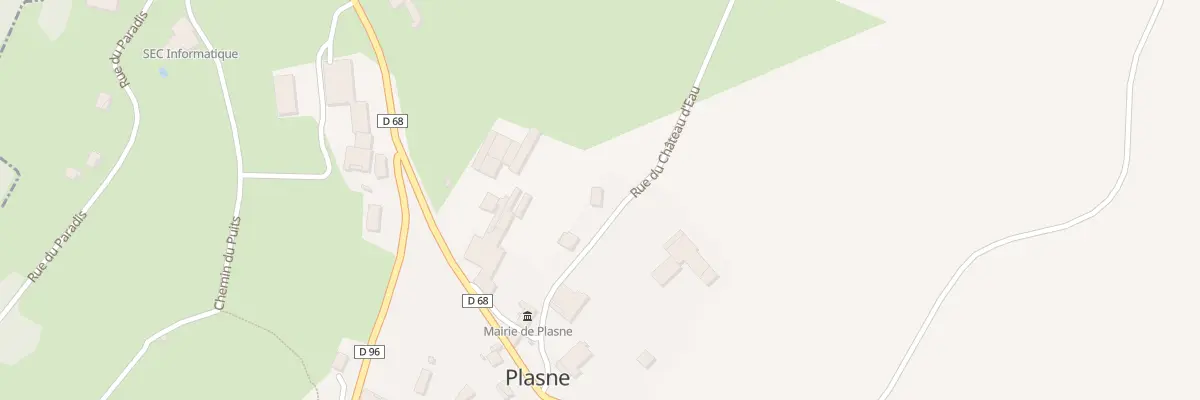 Plan du 5090 Rue du Château d’Eau à Plasne