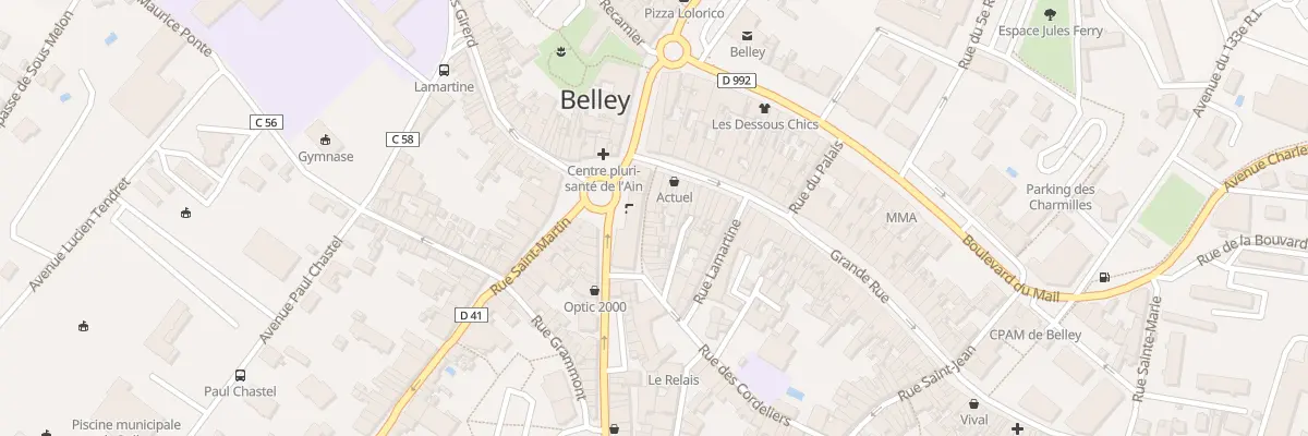Plan du 3 Rue des Cordeliers à Belley