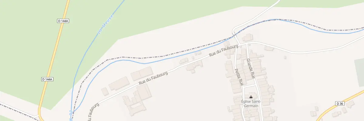Plan du 2 Cr du Faubourg à Saint-Germain-sur-Meuse