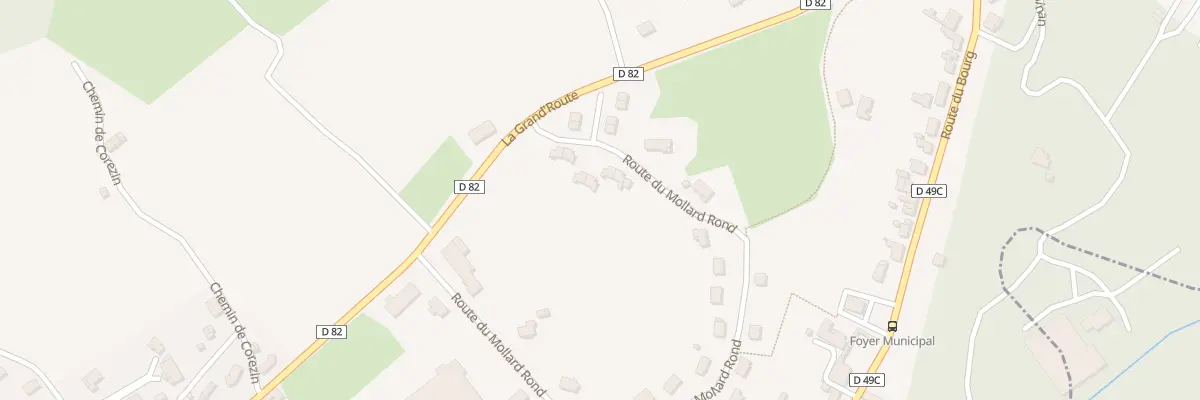 Plan du 581 Rte du Mollard Rond à Saint-Bueil