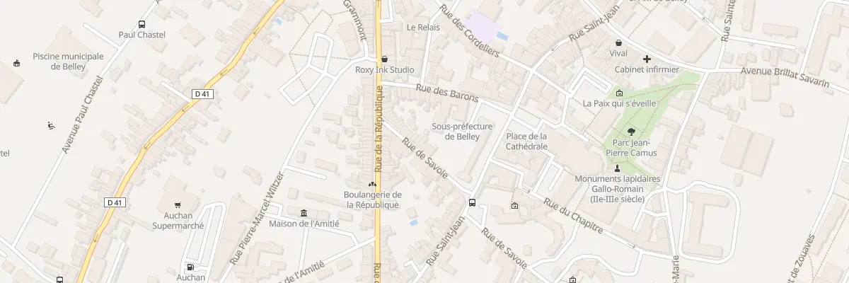 Plan du 19 Rue de Savoie à Belley
