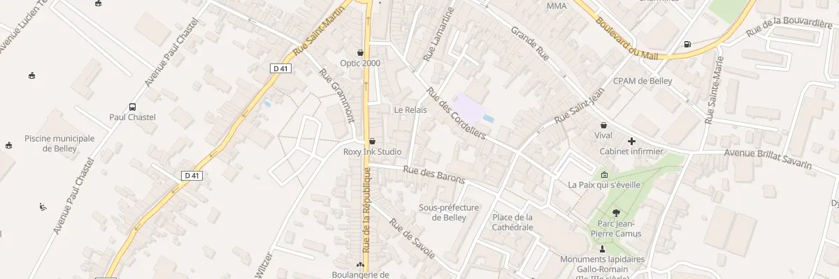 Plan du 7 Rue des Bains à Belley
