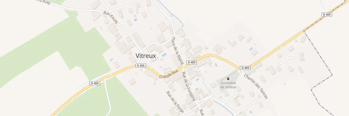 Plan du 1 Pl de la Mairie à Vitreux