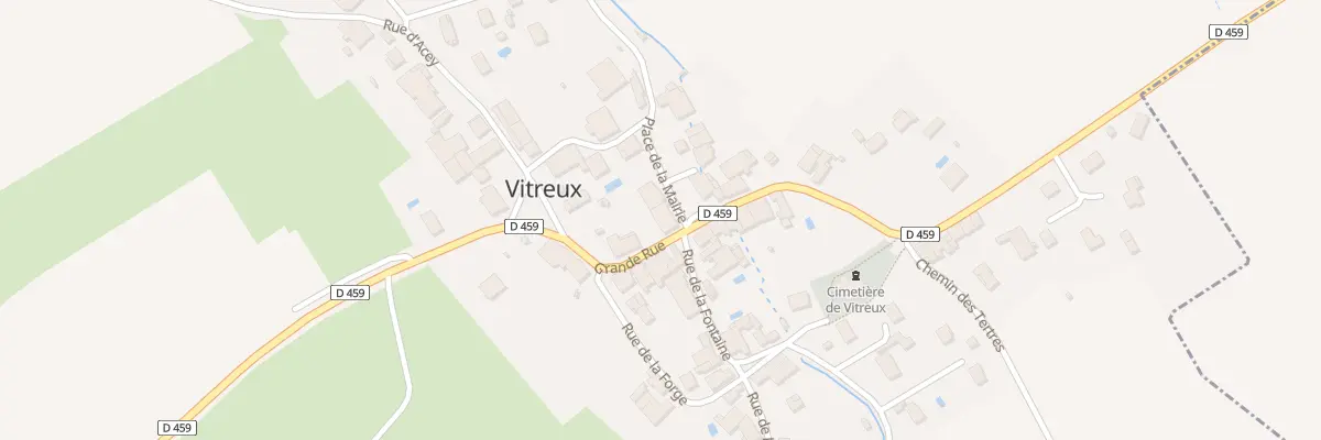 Plan du 7 Grande Rue à Vitreux